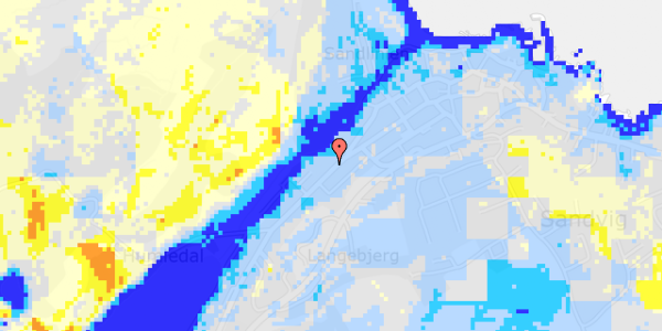 Ekstrem regn på Hammershusvej 38