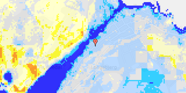 Ekstrem regn på Hammershusvej 48