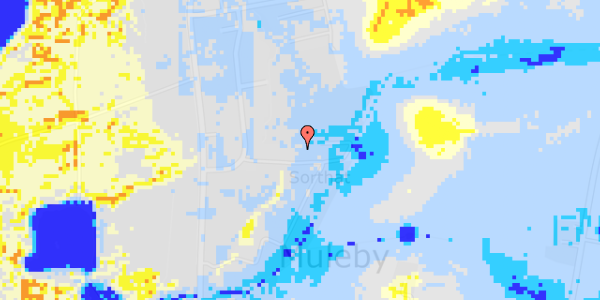 Ekstrem regn på Holmegårdsvej 7