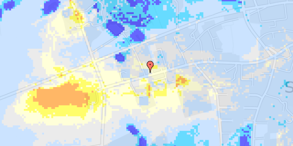 Ekstrem regn på Hovedgade 84