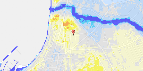 Ekstrem regn på Lille Madsegade 100