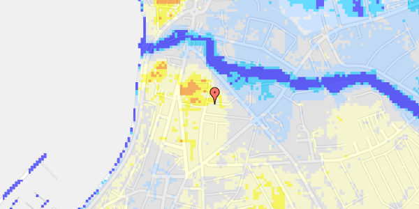 Ekstrem regn på Lille Madsegade 112