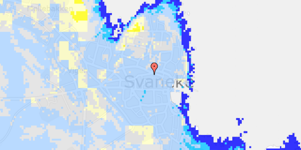 Ekstrem regn på Nansensgade 5, 1. 