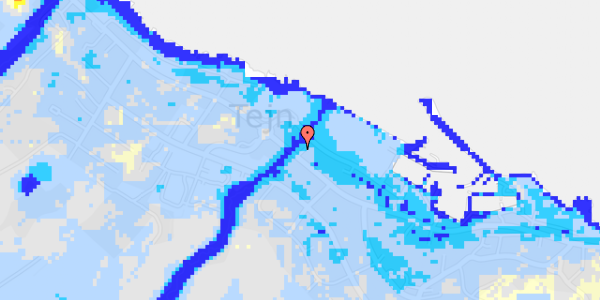 Ekstrem regn på Ndr. Strandvej 30