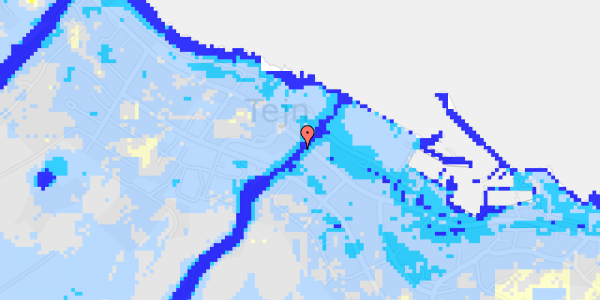 Ekstrem regn på Ndr. Strandvej 75