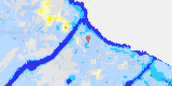 Ekstrem regn på Ndr. Strandvej 129B, 1. 26