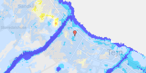 Ekstrem regn på Ndr. Strandvej 129B, 1. 30