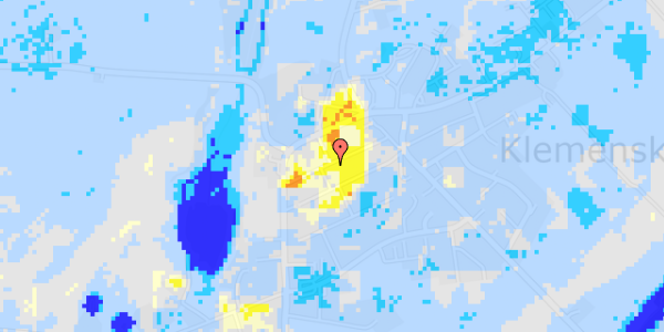 Ekstrem regn på Nygade 8