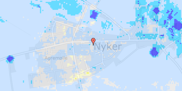 Ekstrem regn på Nyker Hovedgade 6