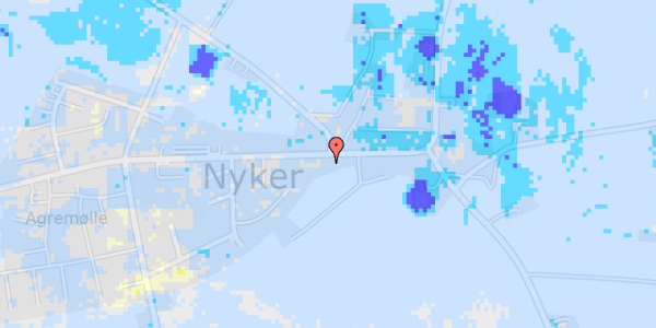 Ekstrem regn på Nyker Hovedgade 22