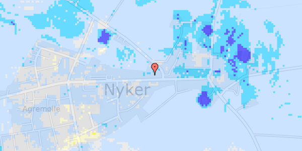 Ekstrem regn på Nyker Hovedgade 29