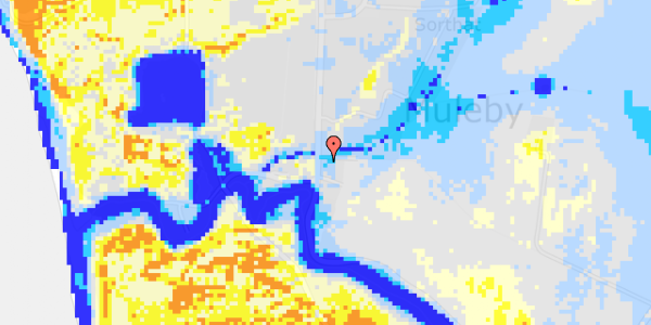 Ekstrem regn på Nyker Strandvej 91