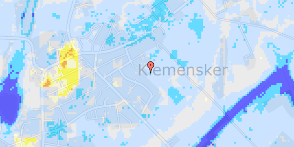 Ekstrem regn på Pihls Alle 30