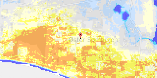 Ekstrem regn på Poserekrogen 14