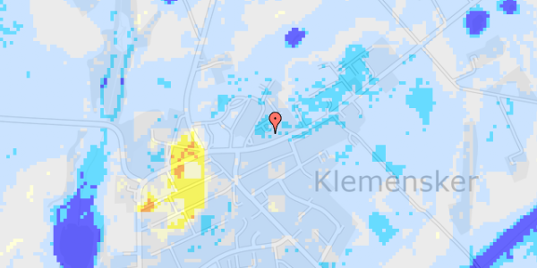 Ekstrem regn på Sct Klemensgade 9