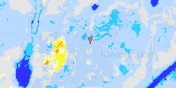 Ekstrem regn på Sct Klemensgade 14