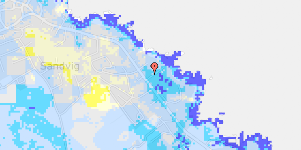 Ekstrem regn på Strandvejen 34