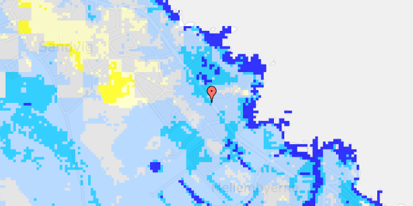 Ekstrem regn på Strandvejen 37