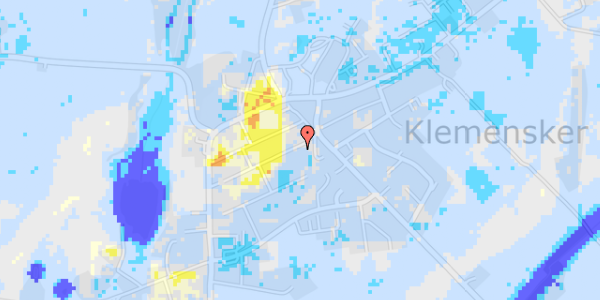 Ekstrem regn på Søndergade 30