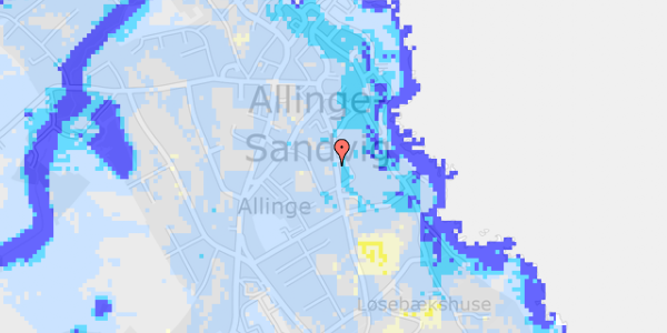 Ekstrem regn på Søndergade 14