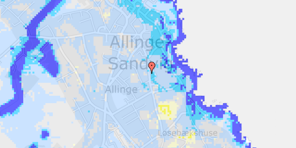 Ekstrem regn på Søndergade 16