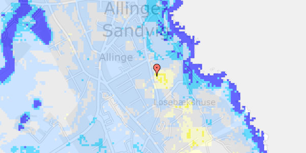 Ekstrem regn på Søndergade 33