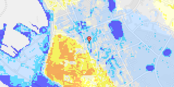 Ekstrem regn på Søndre Alle 37B, st. 