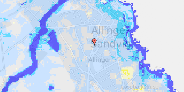 Ekstrem regn på Vestergade 22