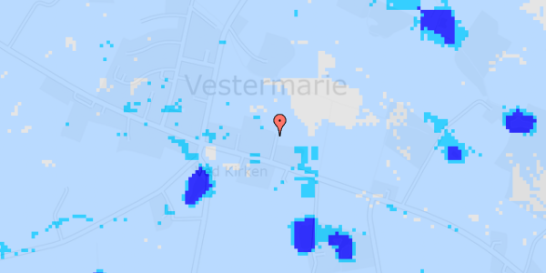 Ekstrem regn på Vestermarievej 55