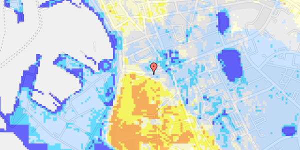 Ekstrem regn på Zahrtmannsvej 6, st. th