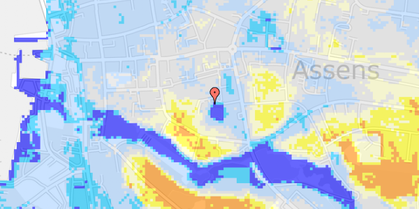 Ekstrem regn på Brydes Alle 9, 1. th