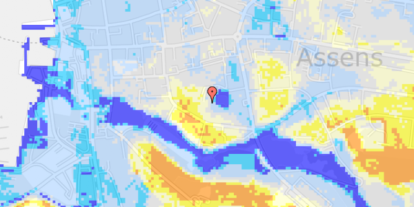 Ekstrem regn på Brydes Alle 19, st. th