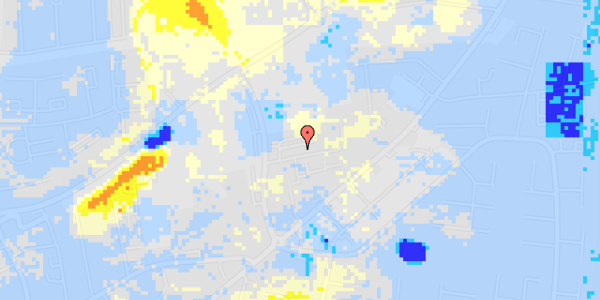 Ekstrem regn på Frederik Ernst Vænget 8