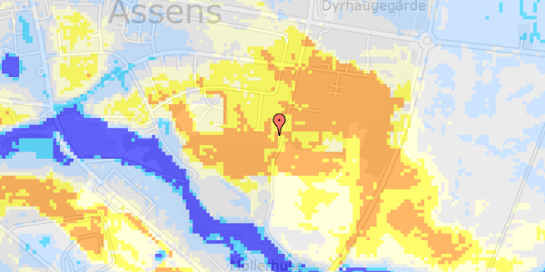 Ekstrem regn på Ved Grotten 60