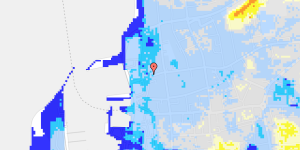 Ekstrem regn på Havnegade 6