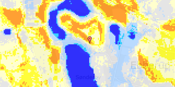 Ekstrem regn på Kirkebakken 13