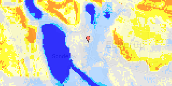 Ekstrem regn på Kirkebakken 20