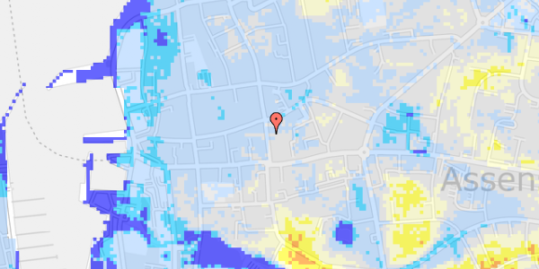 Ekstrem regn på Korsgade 16, 1. th