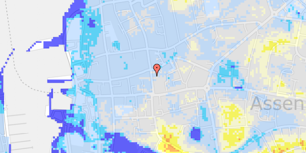 Ekstrem regn på Korsgade 18, st. 