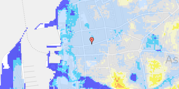 Ekstrem regn på Ladegårdsgade 5