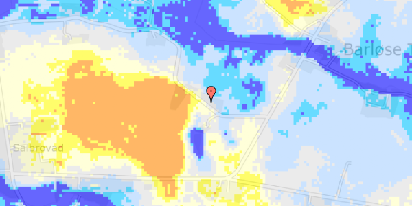 Ekstrem regn på Langemosevej 23