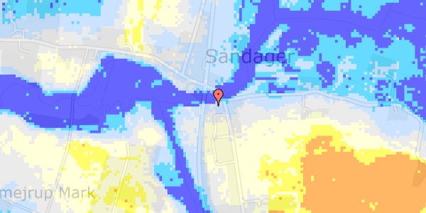 Ekstrem regn på Salbrovad 51