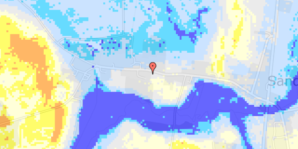 Ekstrem regn på Sandager Kirkevej 27