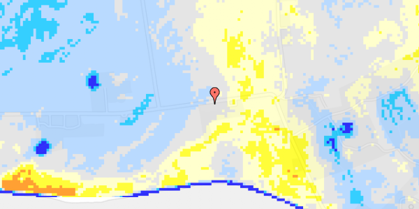 Ekstrem regn på Å Strandvej 60