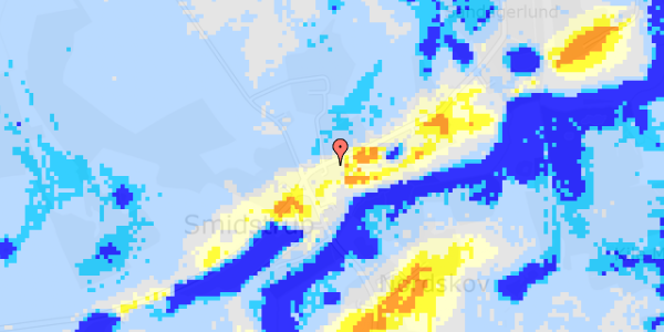 Ekstrem regn på Smidstrupvej 24