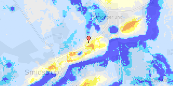 Ekstrem regn på Smidstrupvej 25