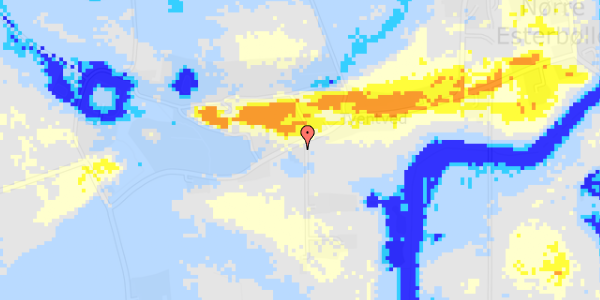 Ekstrem regn på Tyentved 14