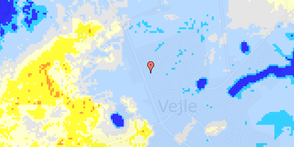 Ekstrem regn på Broholmvej 4