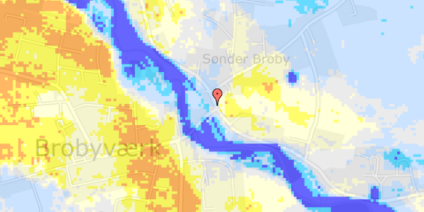 Ekstrem regn på Marsk Billesvej 2A