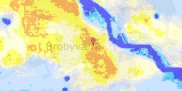 Ekstrem regn på Marsk Billesvej 28